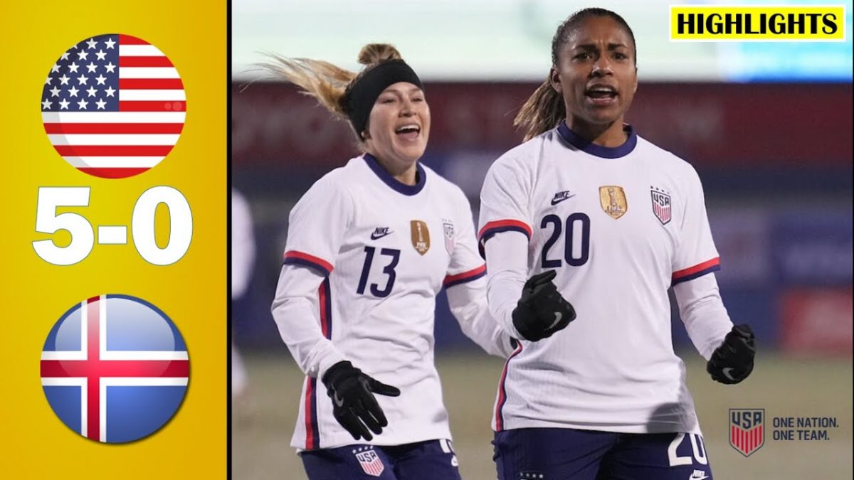 EE. UU. vs Islandia 5-0 Todos los goles y resúmenes extendidos |  Copa SheBelieves 2022